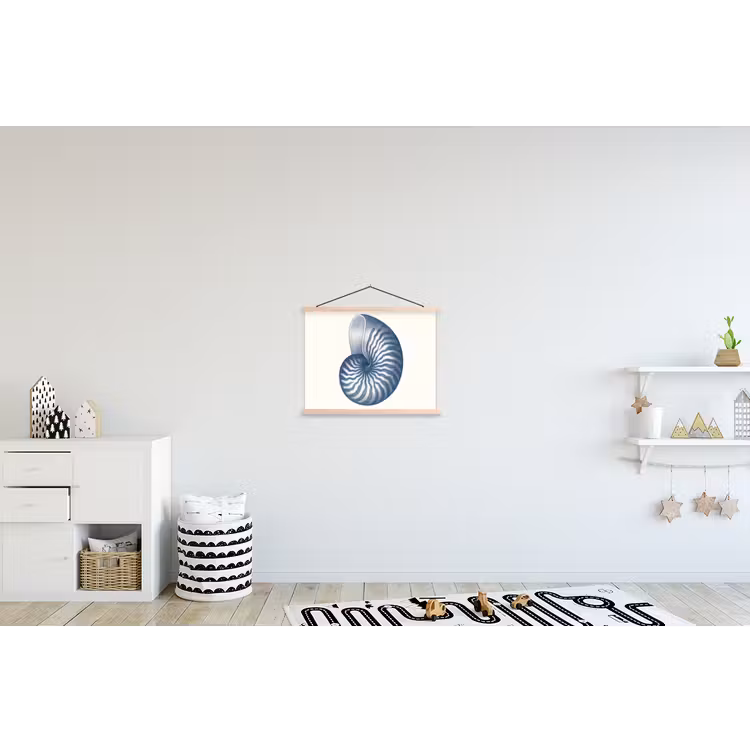 Schoolplaat - Blauw - Schelp - Spiraal — 3