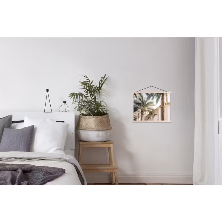 Schoolplaat - Gebouw - Palmbomen - Beige - Zon — 2