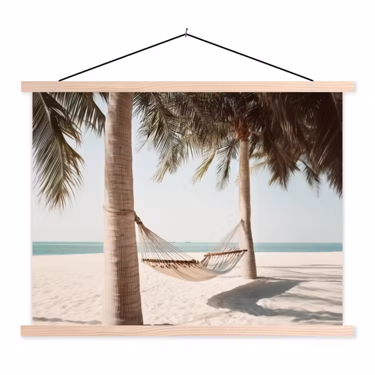 Schoolplaat - Hangmat - Palmbomen - Strand - Zee — 1