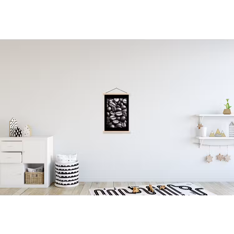 Schoolplaat - Koffiebonen - Zwart - Vintage — 3