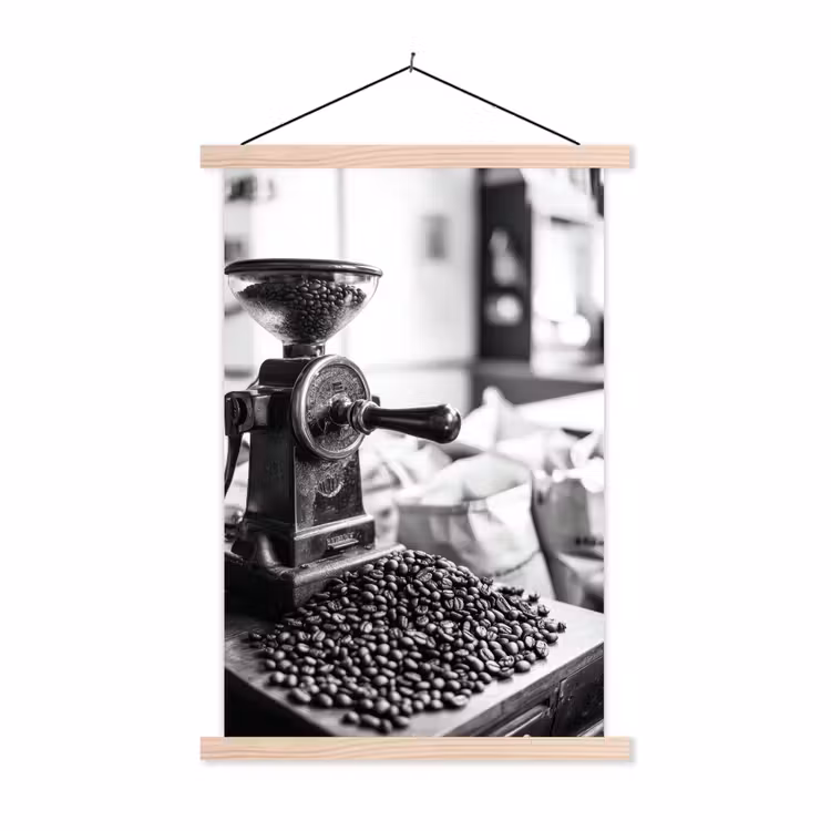 Schoolplaat - Koffiemolen - Gemalen - Vintage — 1