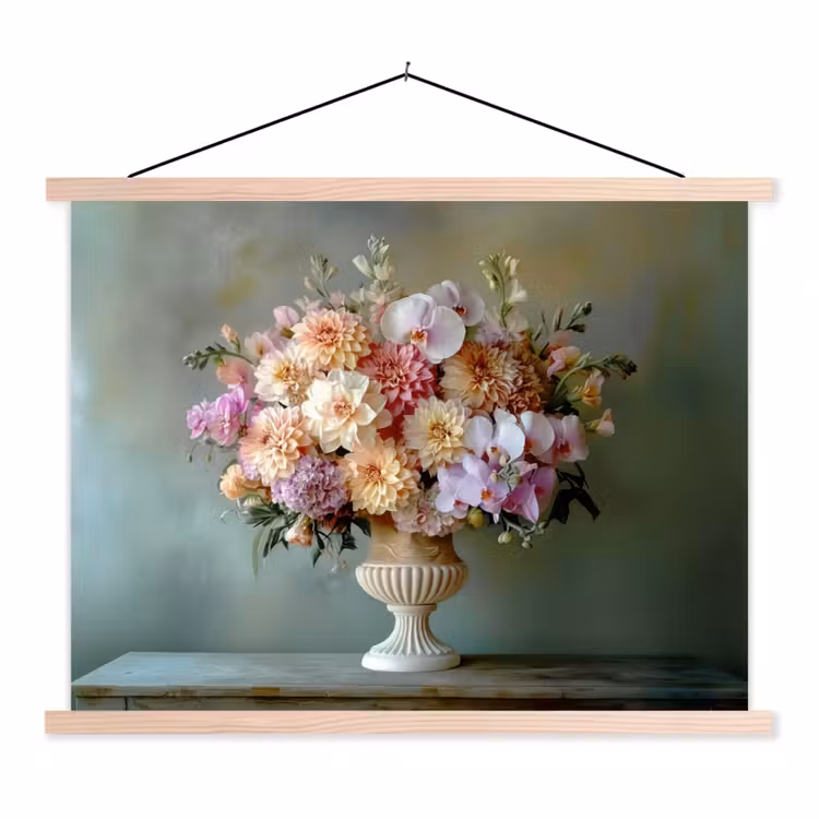 Schoolplaat - Orchidee - Boeket - Vaas - Bloemen — 1