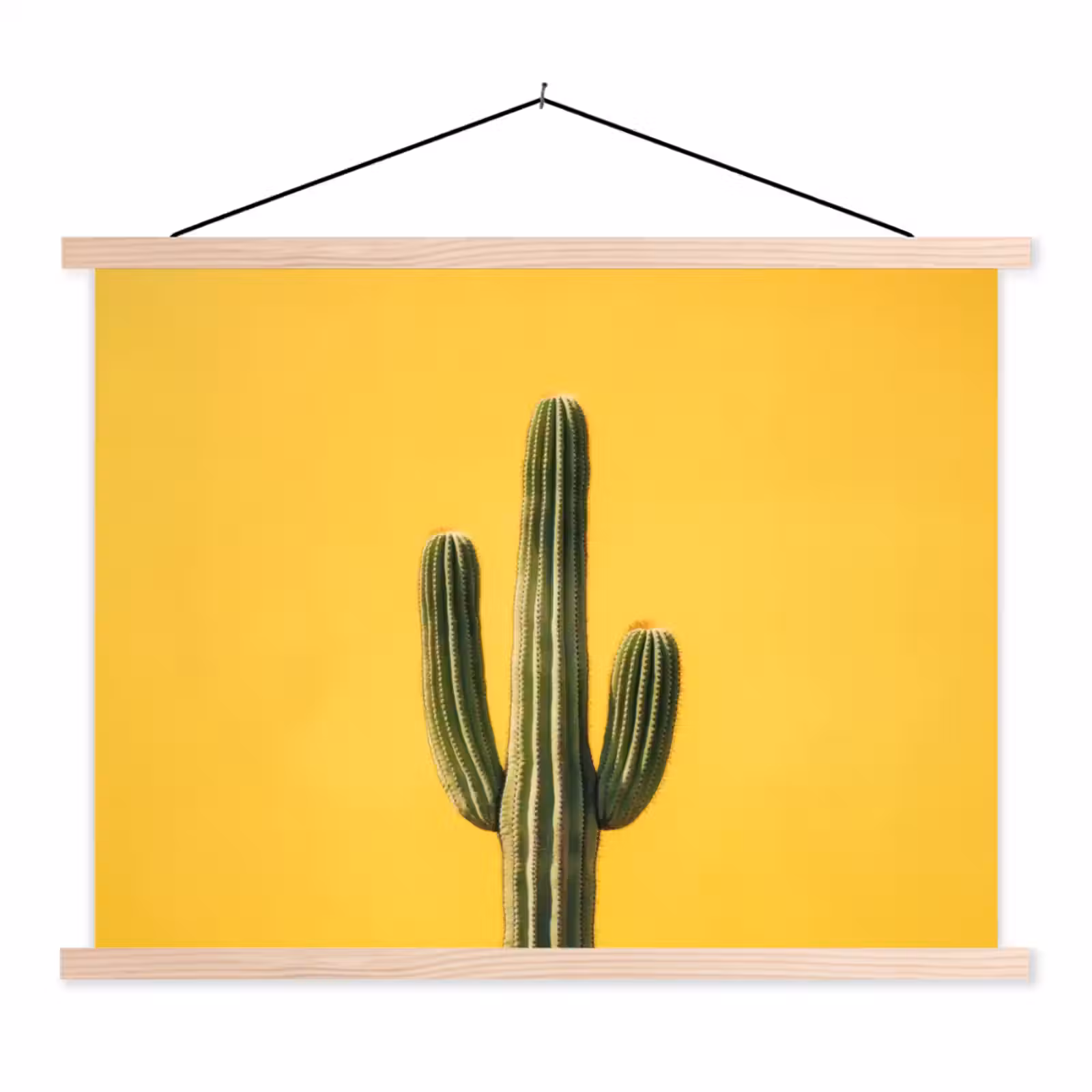 Schoolplaat - Cactus - Groen - Minimalistisch — 1