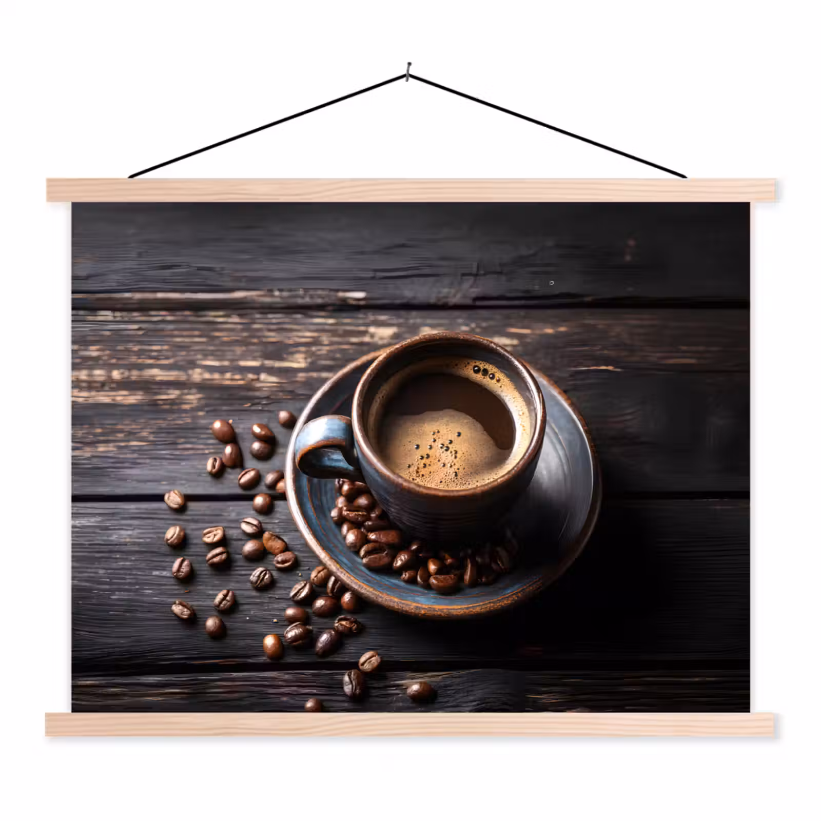 Schoolplaat - Kop - Koffie - Hout - Bonen — 1