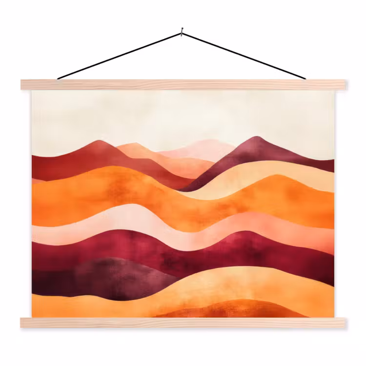 Schoolplaat - Abstract - Landschap - Golven — 1