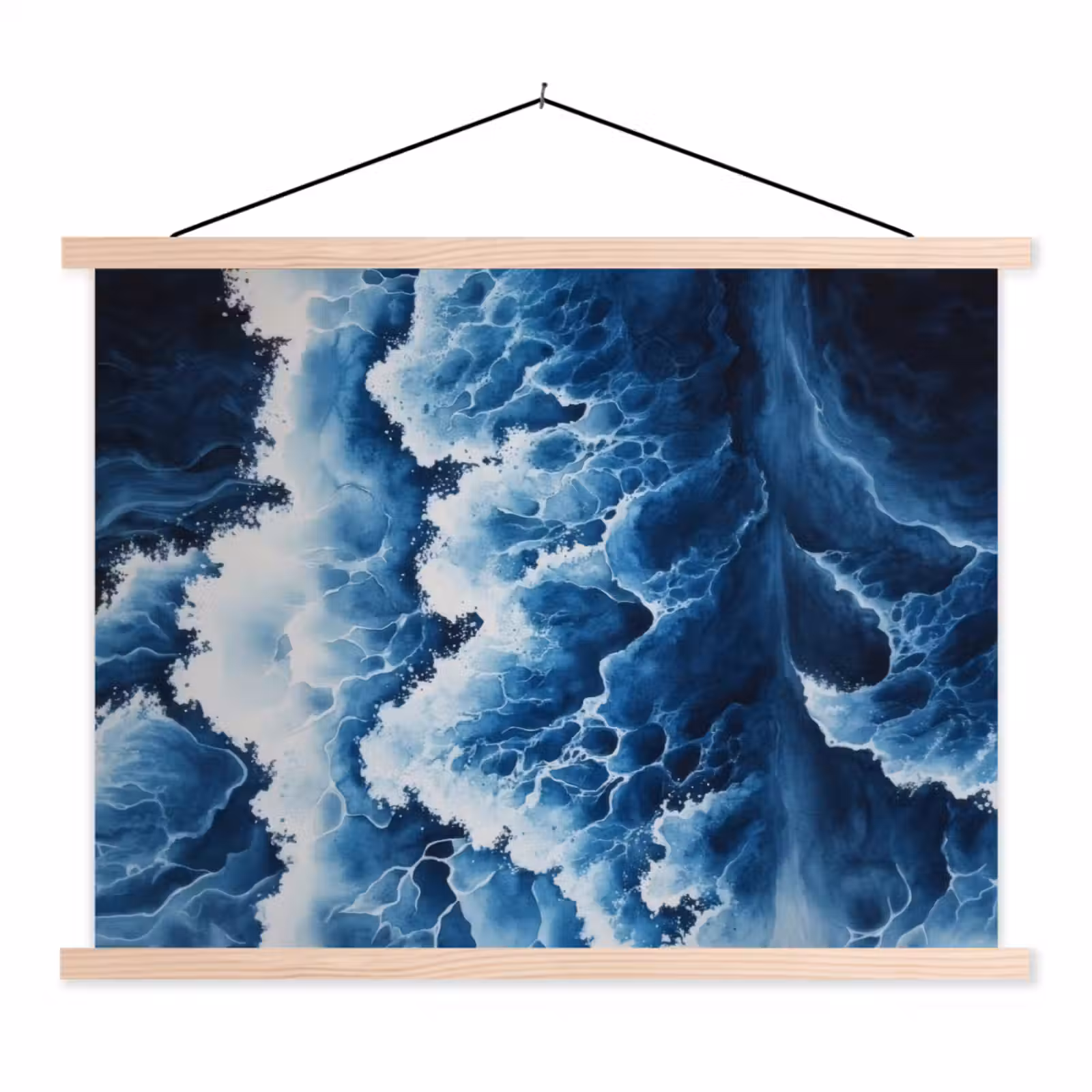 Schoolplaat - Golven - Blauw - Schuim — 1