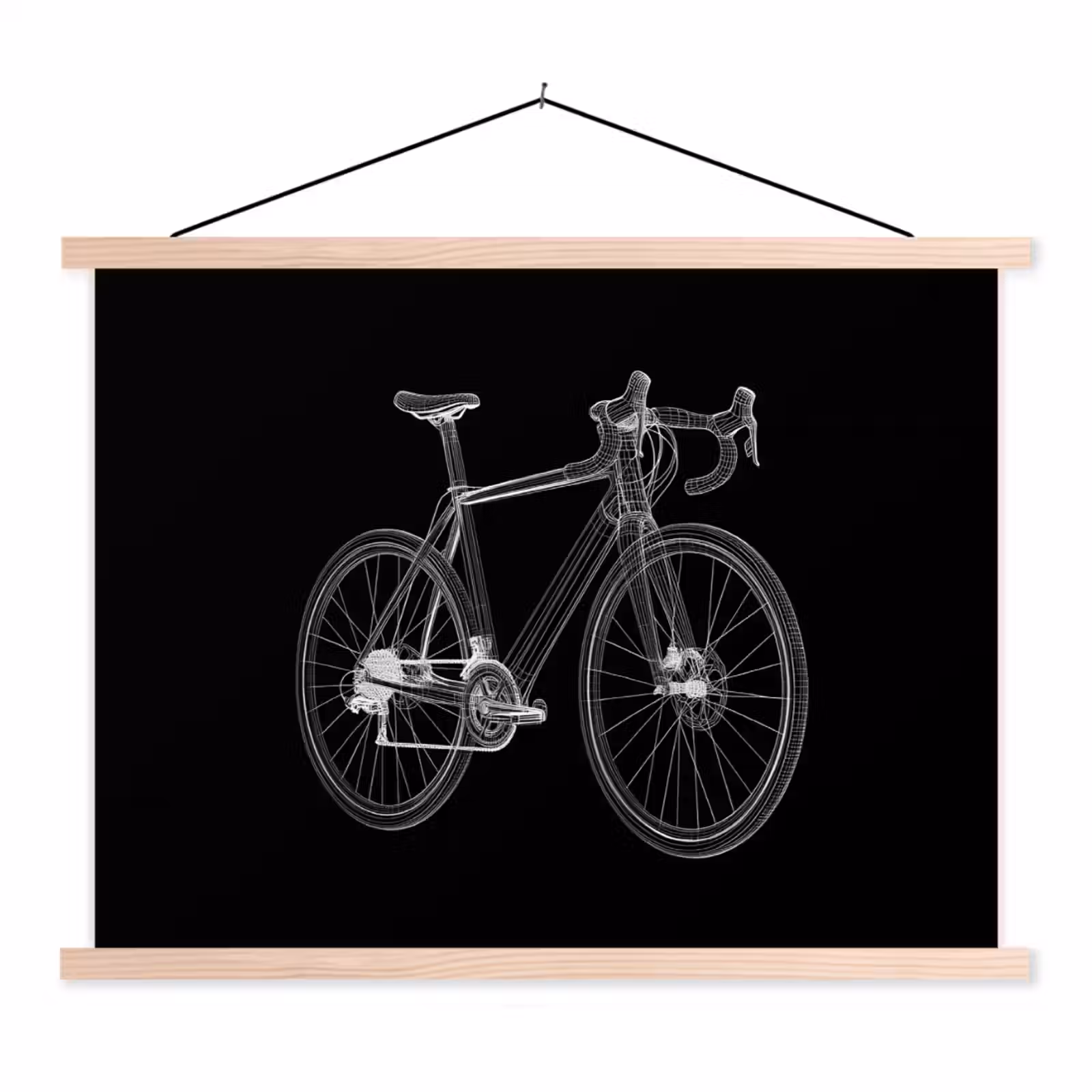Schoolplaat - Lijnen - Illustratie - Wit — 1
