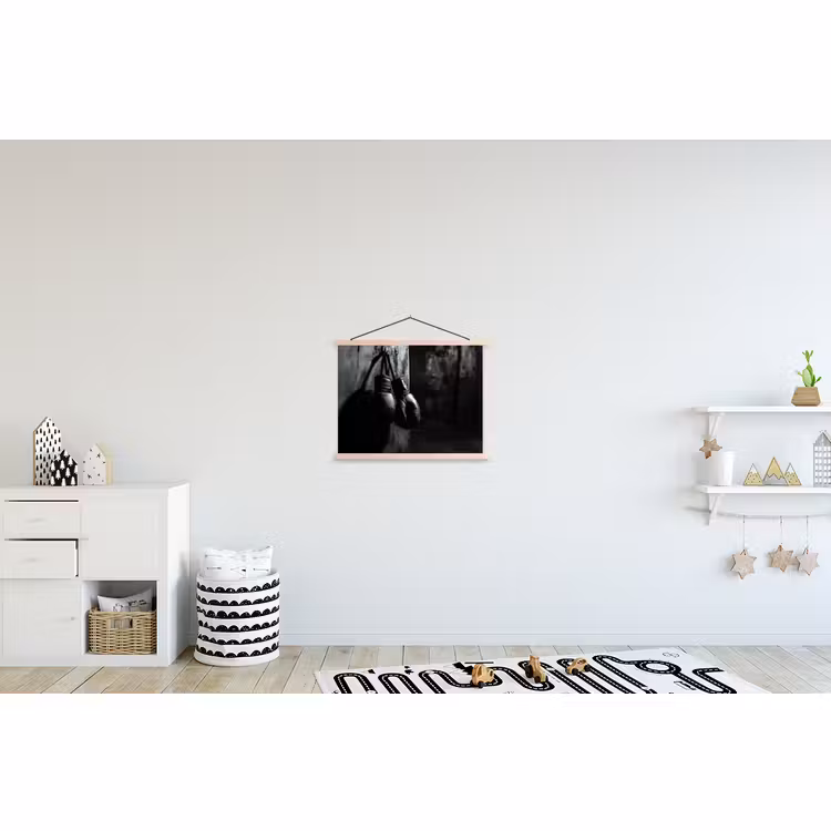 Schoolplaat - Bokshandschoenen - Muur - Duister - Zwart — 3