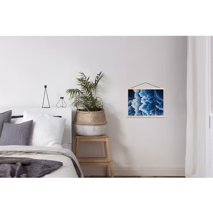 Schoolplaat - Golven - Blauw - Schuim — 2