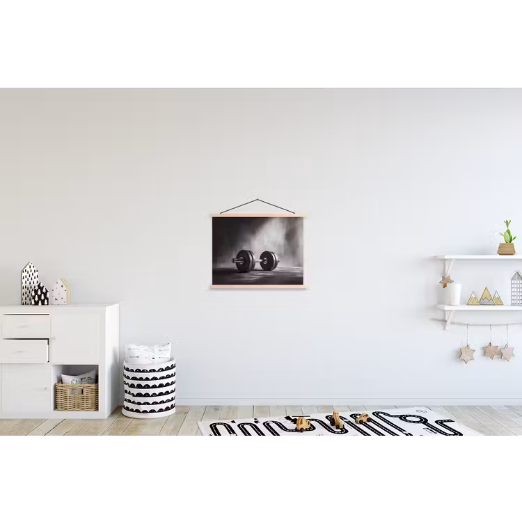 Schoolplaat - Halter - Gewichten - Zwart — 3