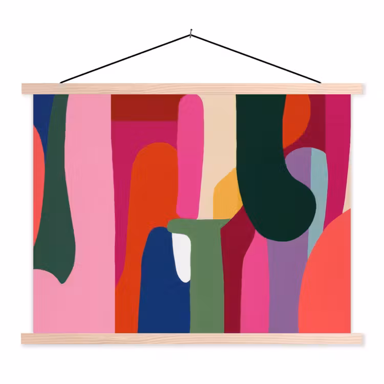 Schoolplaat - Kleurvakken - Recht - Rond - Abstract — 1