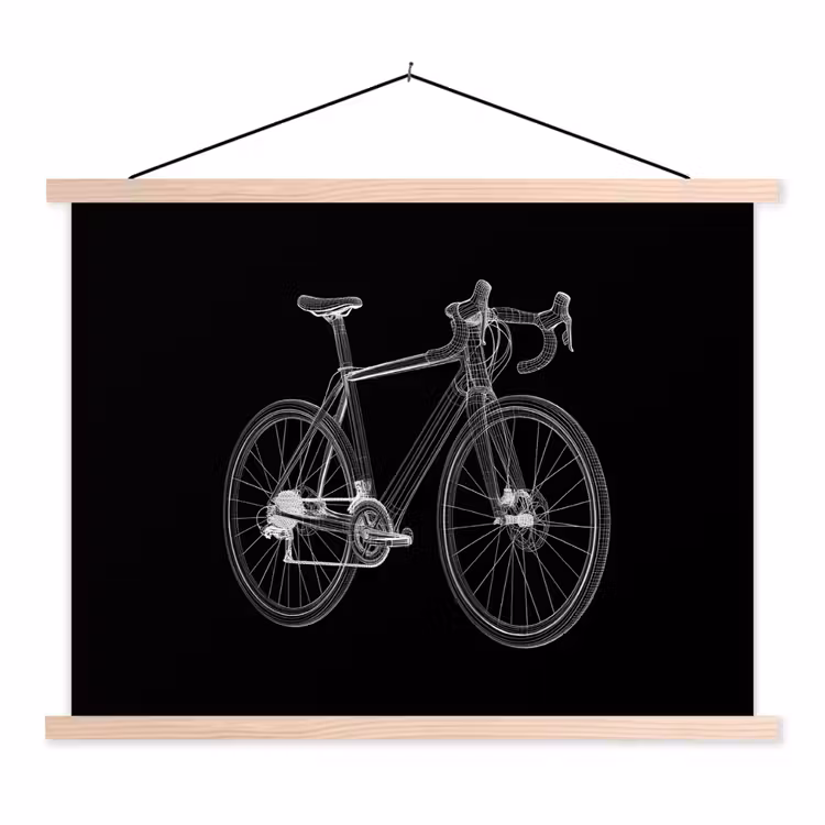 Schoolplaat - Lijnen - Illustratie - Wit — 1