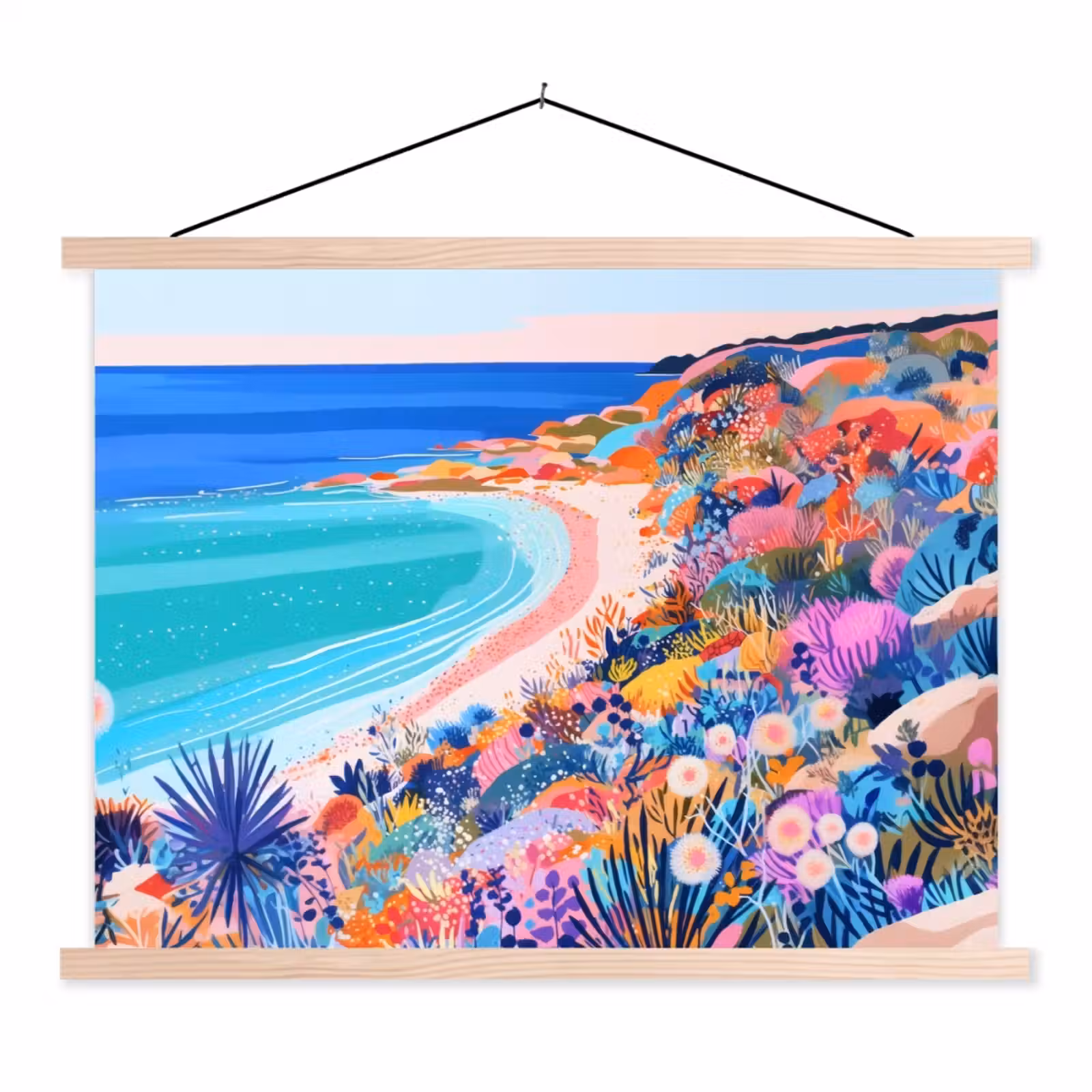 Schoolplaat - Bloemenweide - Zee - Zomers — 1