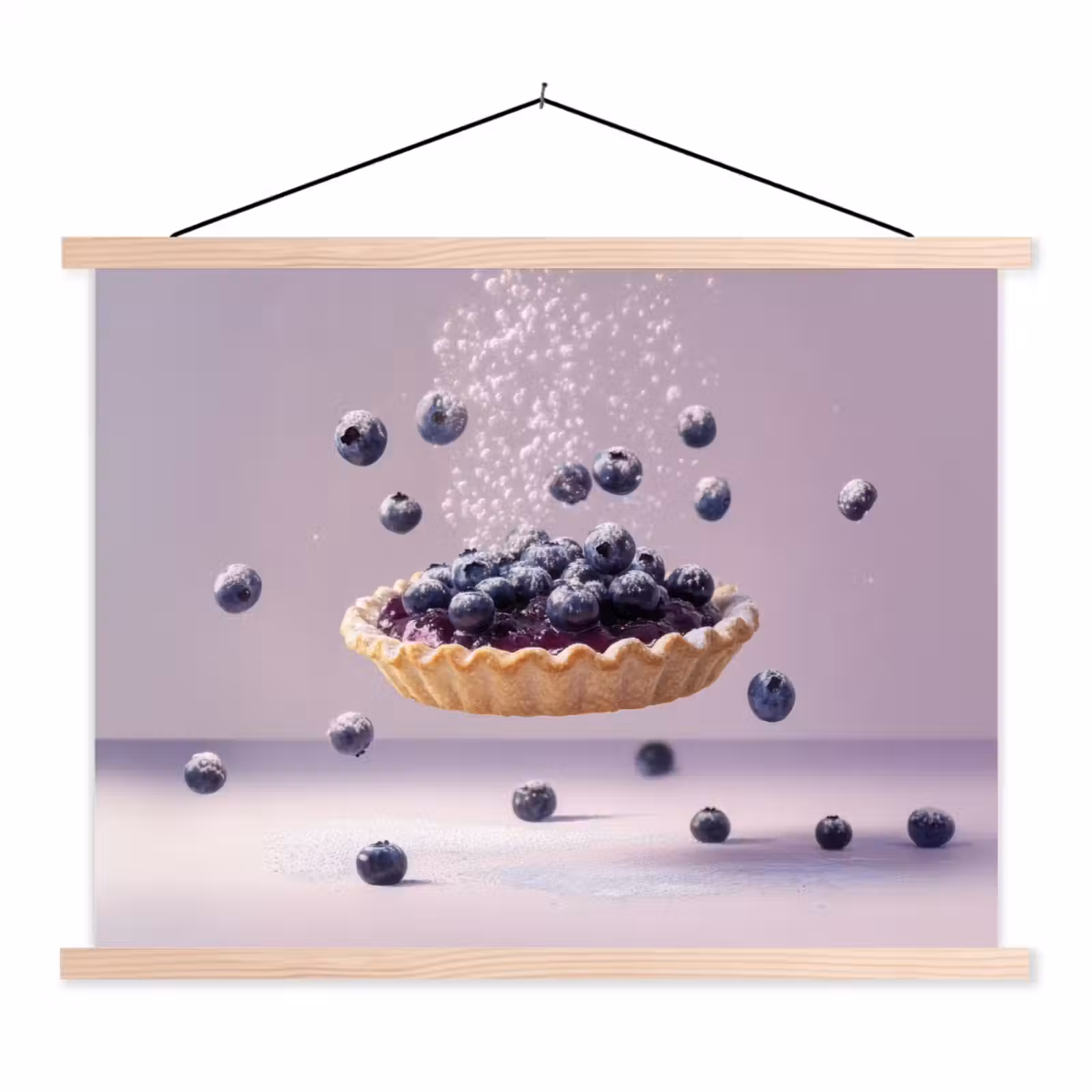 Schoolplaat - Eten - Taart - Bessen - Blauw — 1