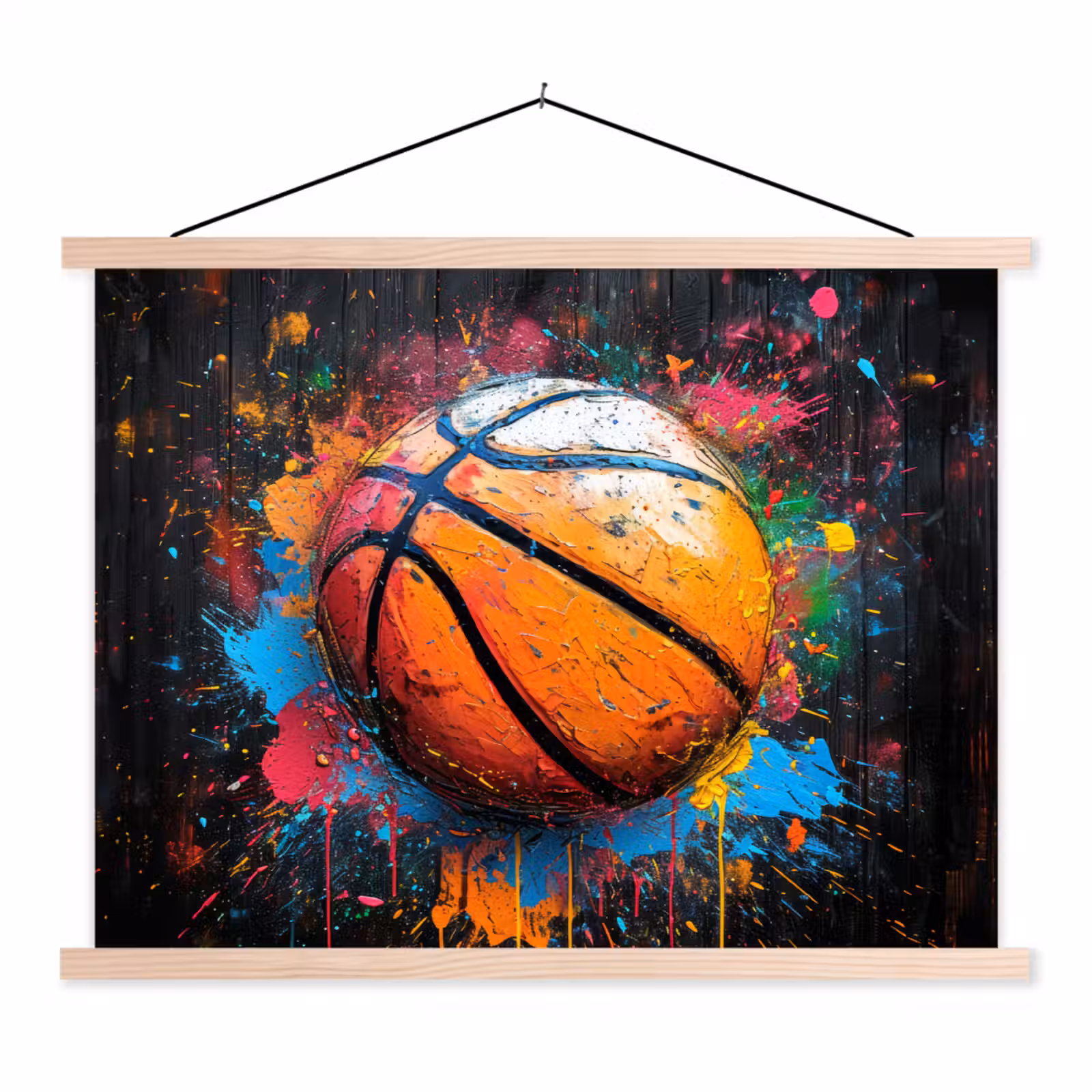 Schoolplaat - Graffiti - Basketbal - Verf - Sport — 1