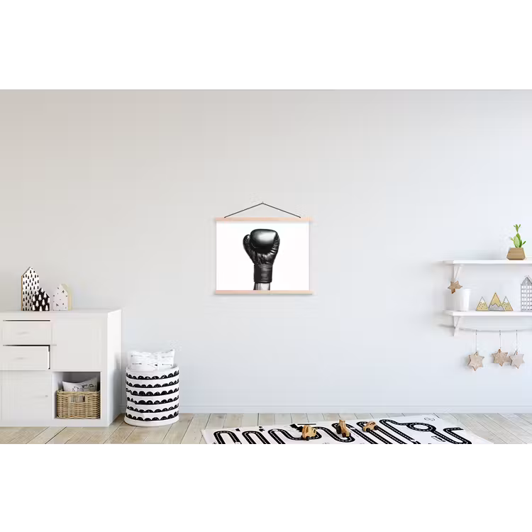 Schoolplaat - Bokshandschoen - Zwart - Hand — 3
