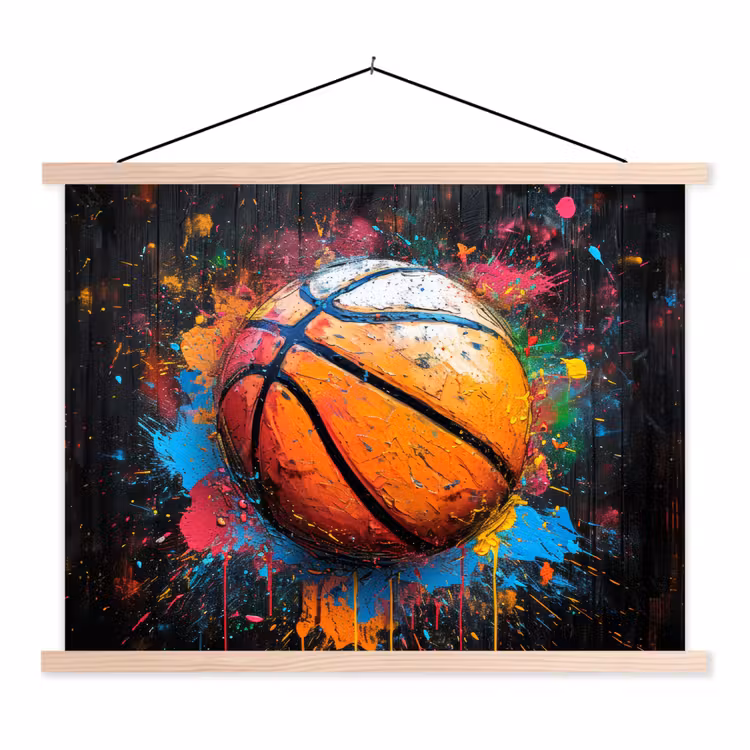 Schoolplaat - Graffiti - Basketbal - Verf - Sport — 1
