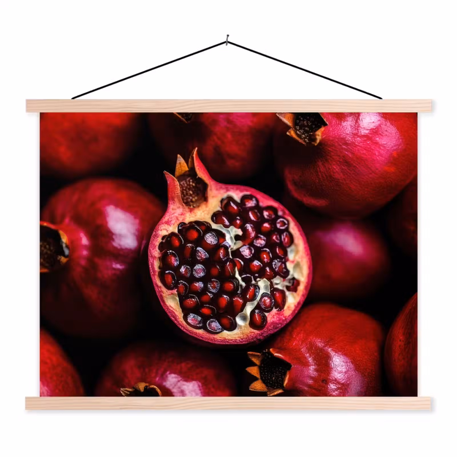 Schoolplaat - Granaatappel - Rood - Fruit — 1