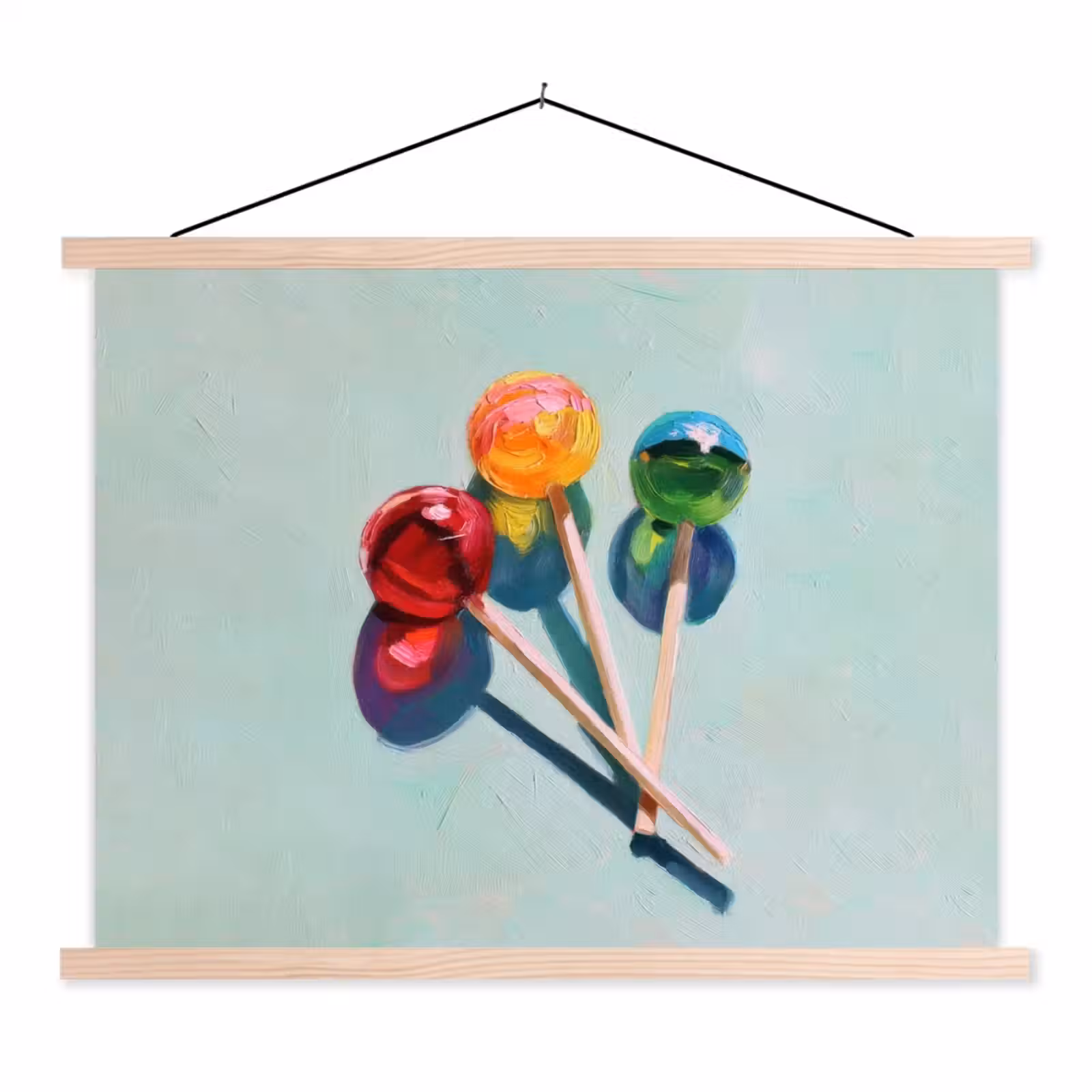 Schoolplaat - Lollys - Schaduw - Drie - Blauw — 1