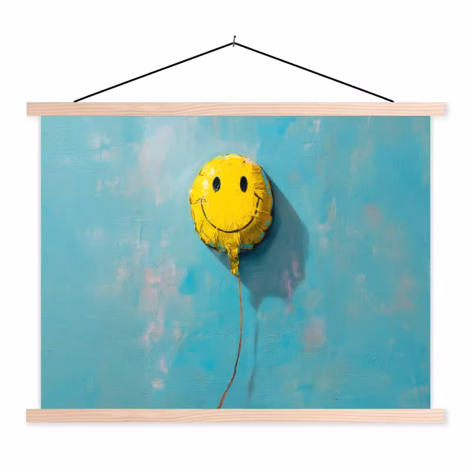 Schoolplaat - Ballon - Geel - Smiley — 1