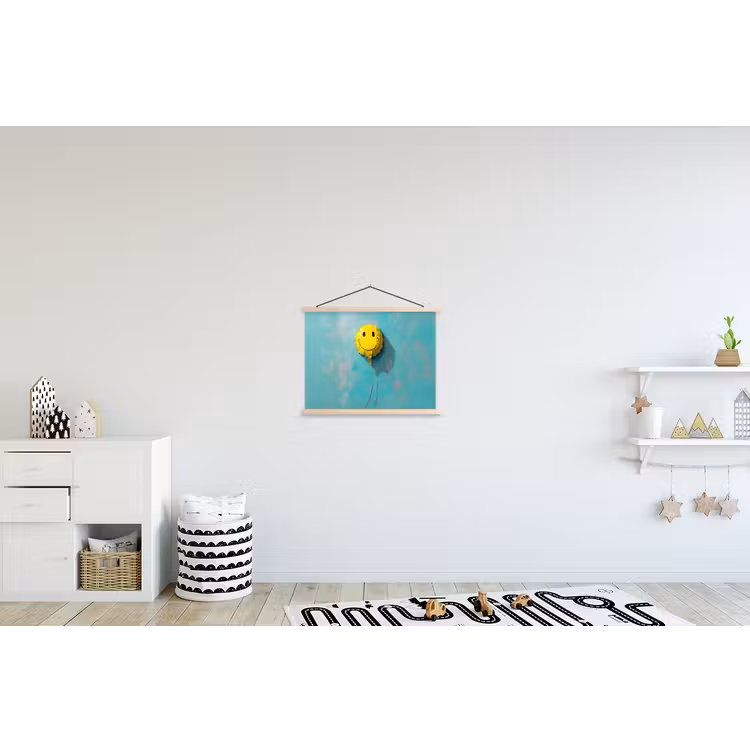 Schoolplaat - Ballon - Geel - Smiley — 3