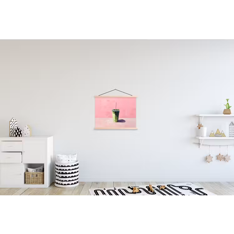Schoolplaat - Beker - Rietje - Minimalistisch - Groen — 3