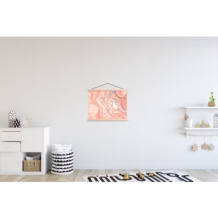 Schoolplaat - Marmer - Pastel - Roze - Blauw - Marmerlook - Abstract — 3