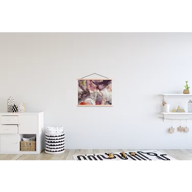 Schoolplaat - Marmer - Rood - Paars - Goud — 3