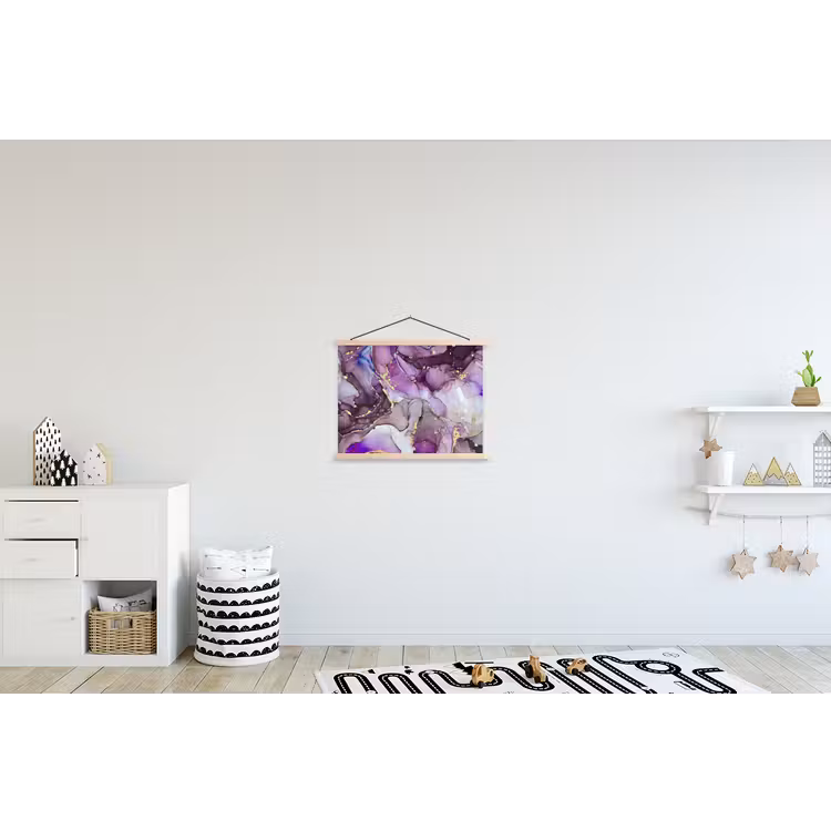 Schoolplaat - Marmer - Roze - Paars - Gold — 3