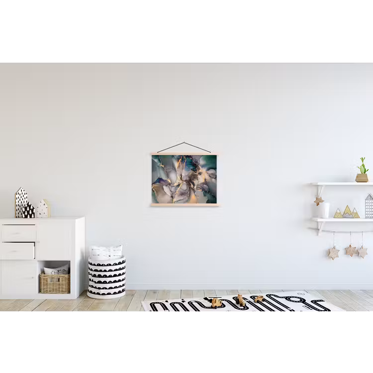 Schoolplaat - Goud - Blauw - Marmer — 3