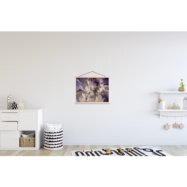 Schoolplaat - Goud - Paars - Marmer — 3