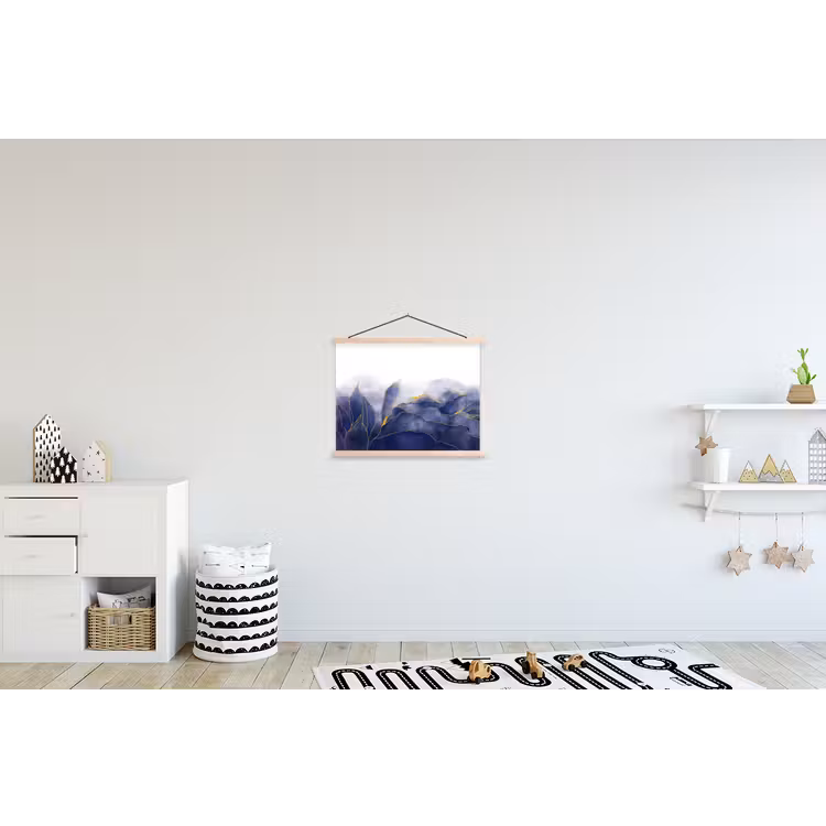 Schoolplaat - Marmer - Blauw - Marmerlook - Goud - Textuur — 3