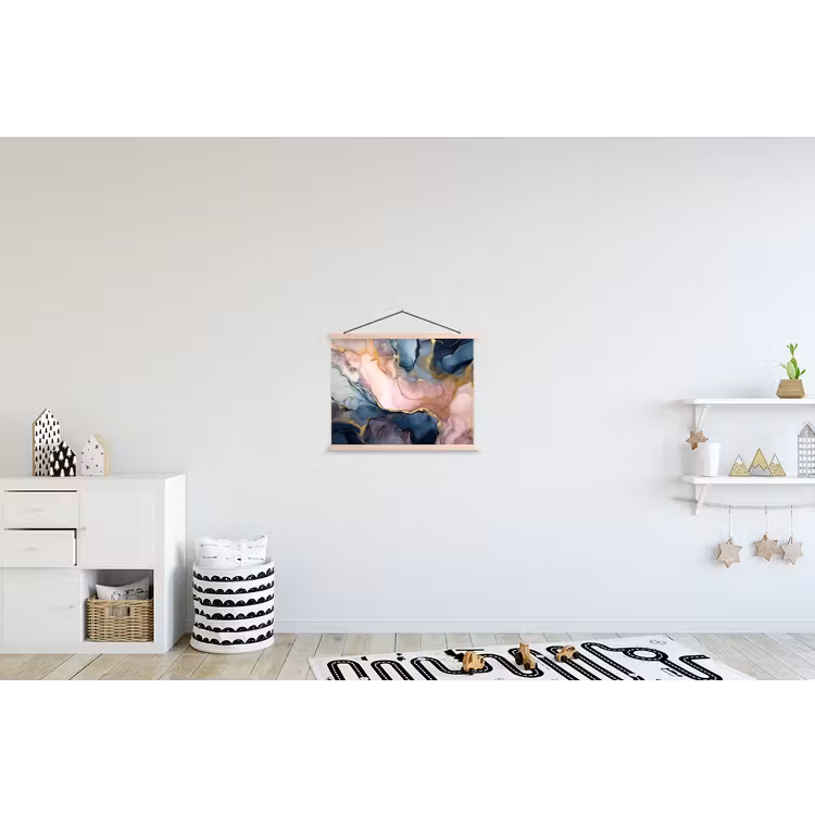 Schoolplaat - Marmer - Roze - Blauw — 3