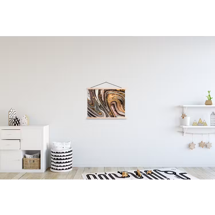 Schoolplaat - Marmerlook - Goud - Glitter - Luxe - Marmer - Wit — 3