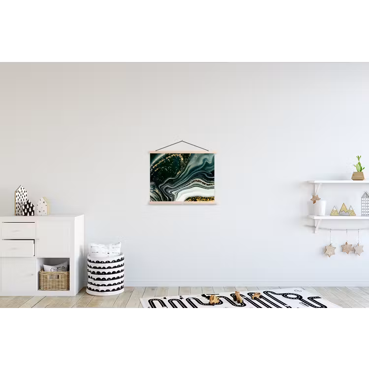 Schoolplaat - Marmerlook - Goud - Groen - Glitter - Design - Marmer — 3