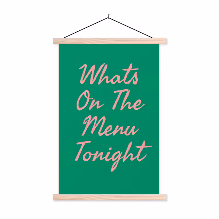 Schoolplaat - Menu - Quote - Roze — 1