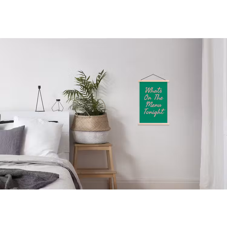 Schoolplaat - Menu - Quote - Roze — 2
