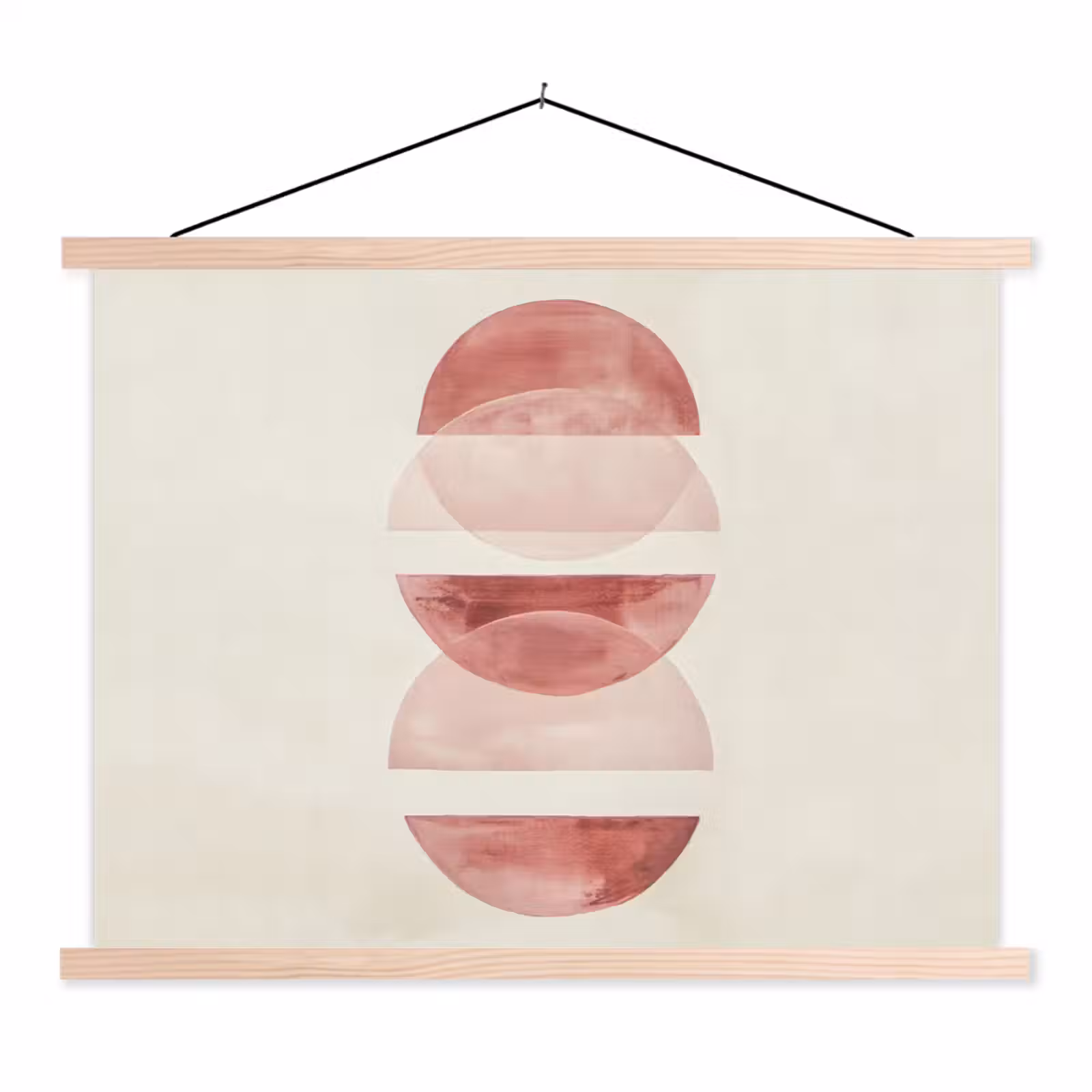 Schoolplaat - Minimalistisch - Cirkels - Roze — 1