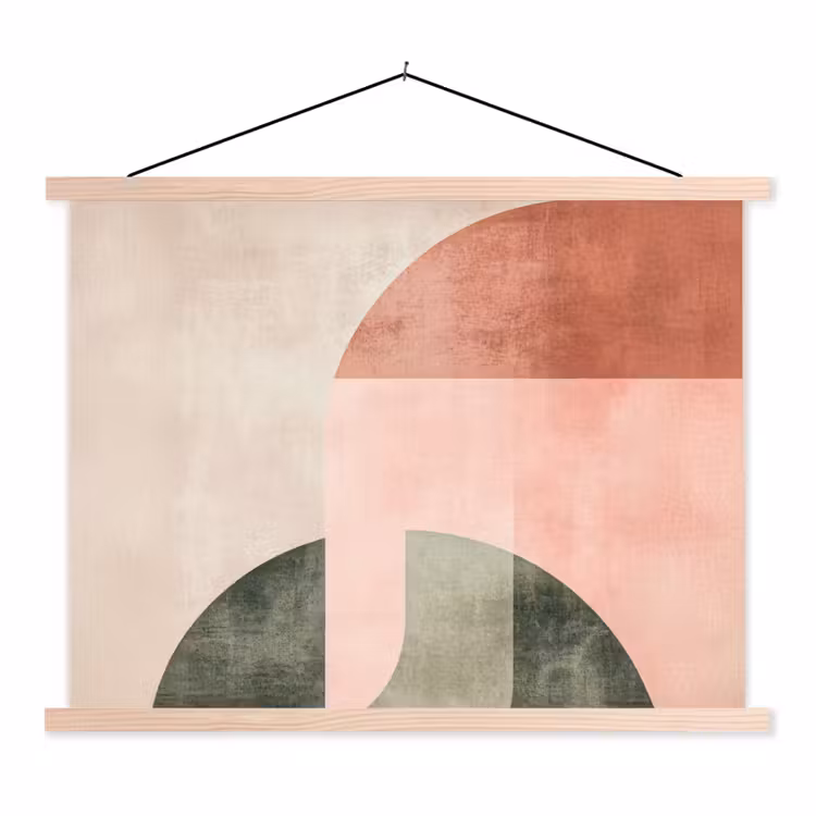 Schoolplaat - Cirkel - Abstract - Roze — 1