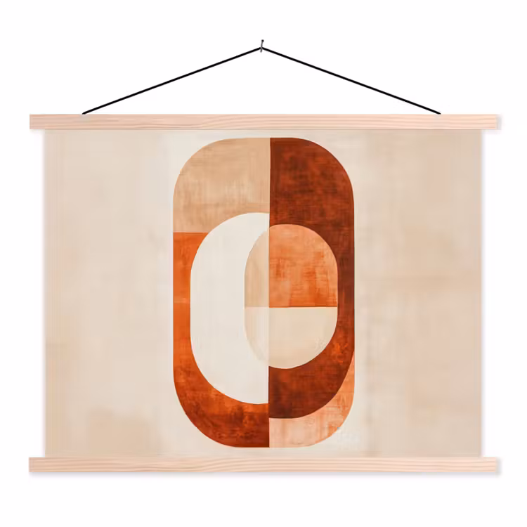Schoolplaat - Illustratie - Abstract - Vormen - Rood — 1