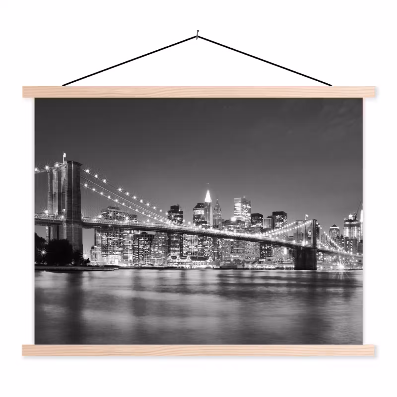 Schoolplaat - New York - Brug - Brooklyn - Zwart wit - Architectuur — 1