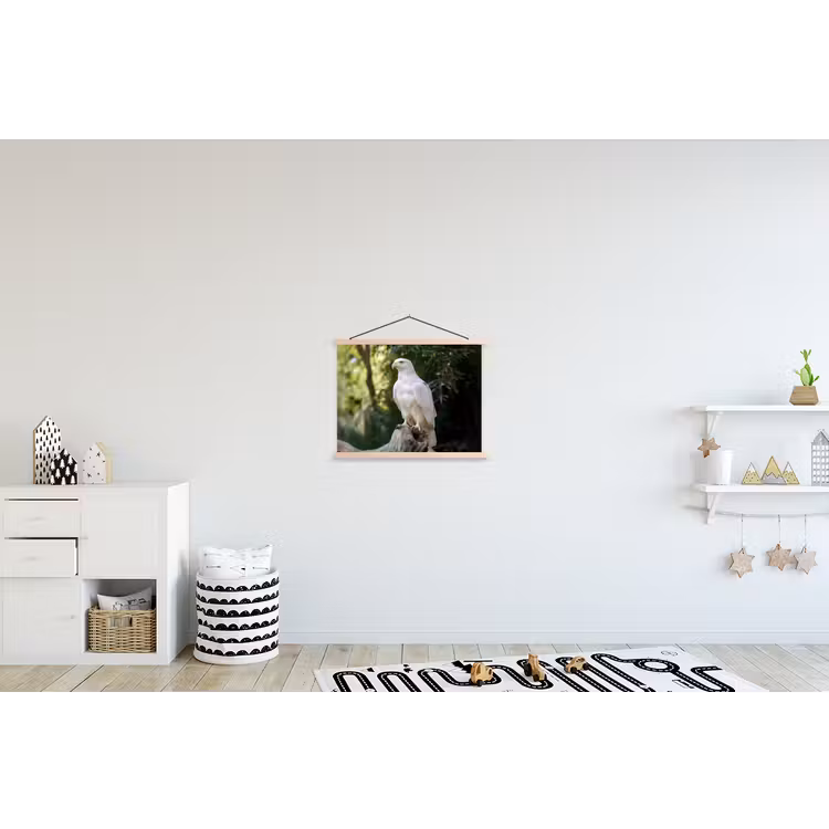 Schoolplaat - Arend - Hout - Wit - Planten — 3