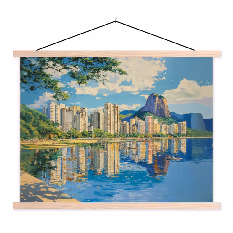 Schoolplaat - Berg - Skyline - Strand - Water — 1