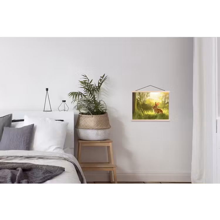 Schoolplaat - Konijn - Zonlicht - Bos — 2