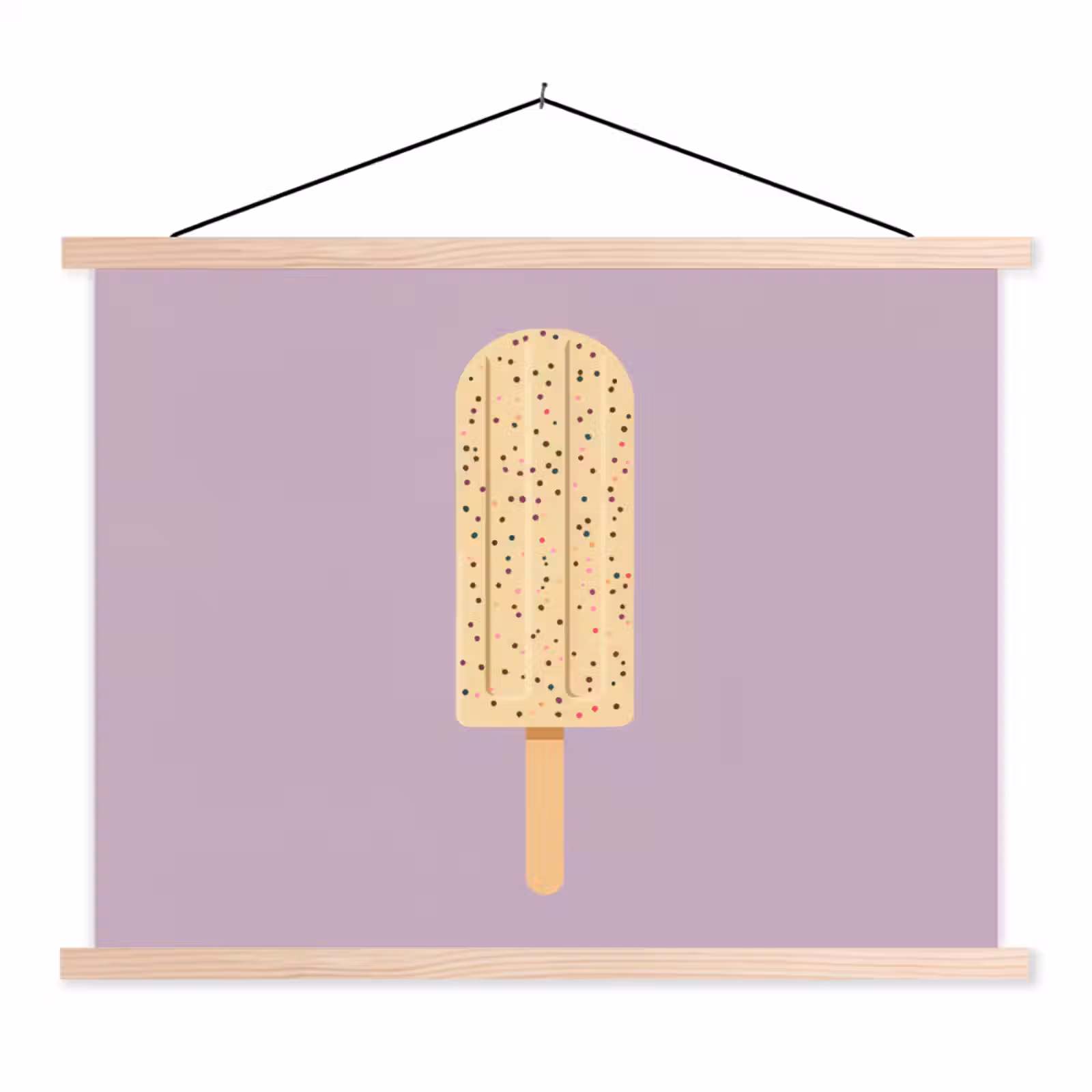 Schoolplaat - Beige - Ijsje - Spikkels — 1