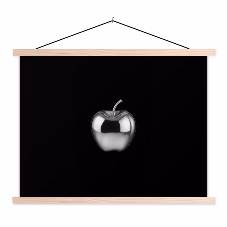 Schoolplaat - Appel - Metallic - Symmetrisch — 1