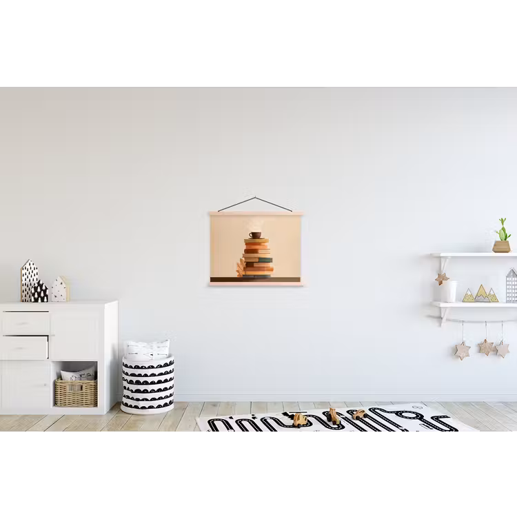 Schoolplaat - Boeken - Toren - Koffie - Beige — 3