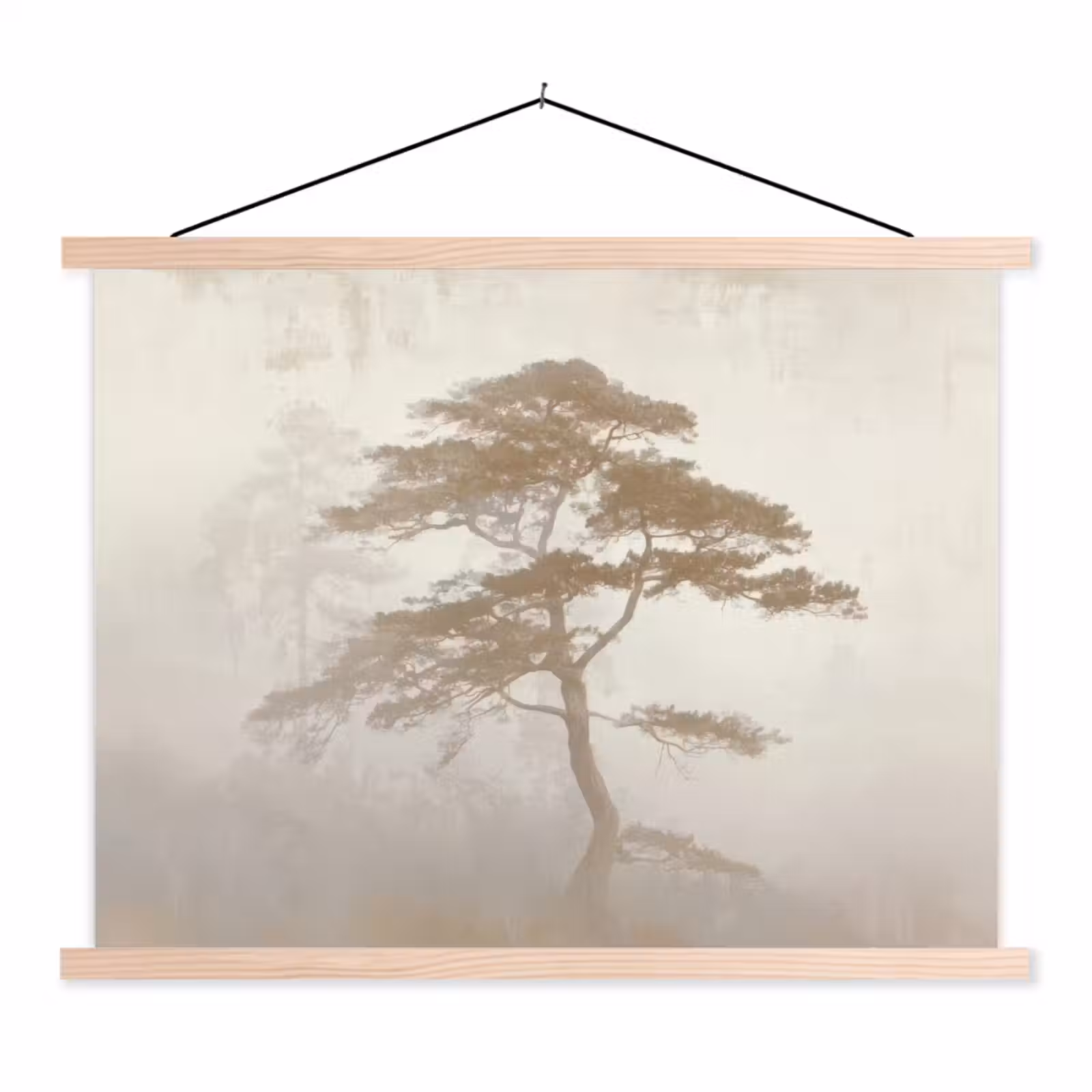 Schoolplaat - Boom - Oosterse stijl - Landschap — 1