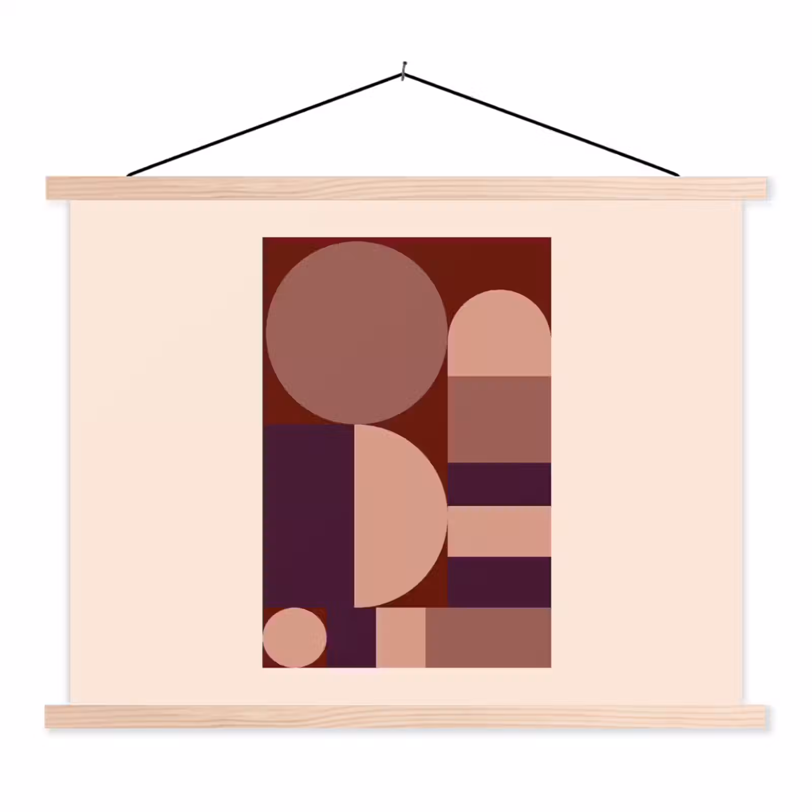 Schoolplaat - Geometrisch - Cirkels - Rood — 1