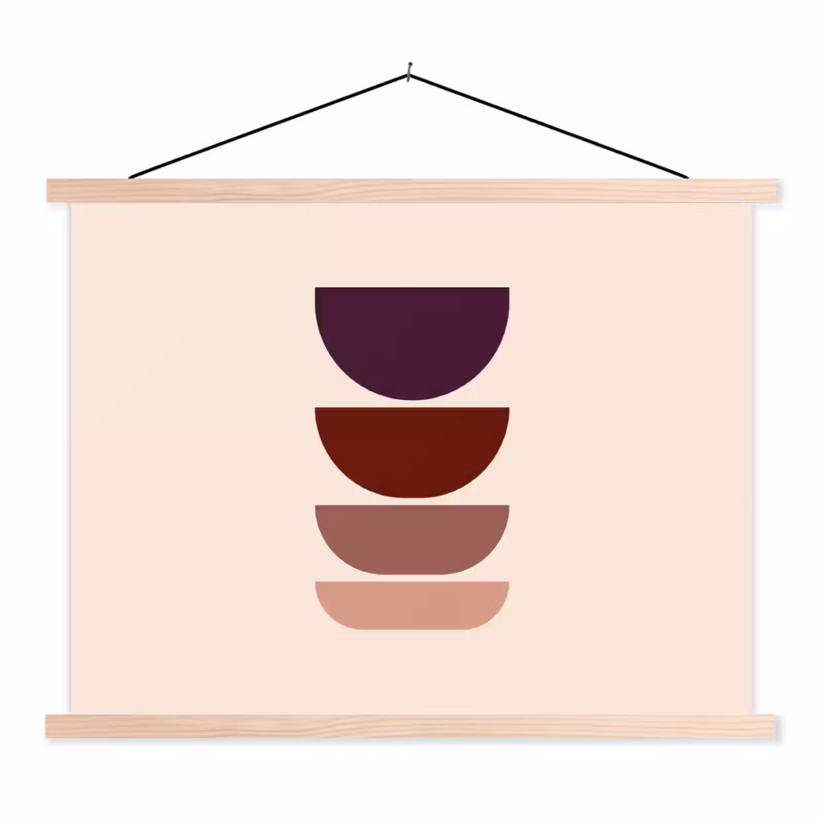 Schoolplaat - Harmonieus - Symmetrisch - Rood — 1